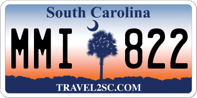 SC license plate MMI822