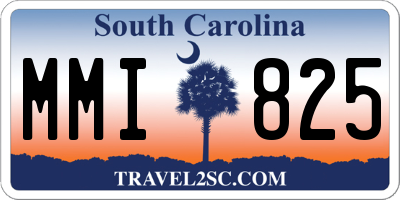 SC license plate MMI825