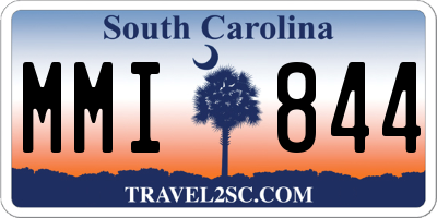 SC license plate MMI844