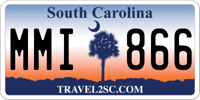 SC license plate MMI866