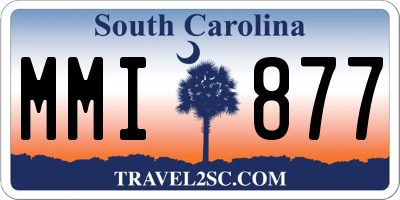 SC license plate MMI877