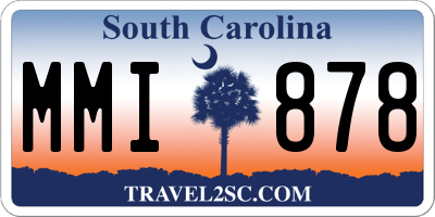 SC license plate MMI878