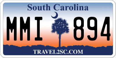 SC license plate MMI894