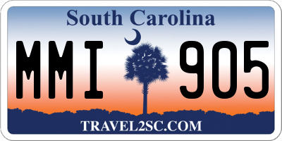 SC license plate MMI905