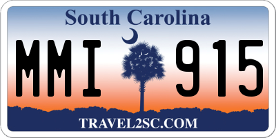 SC license plate MMI915