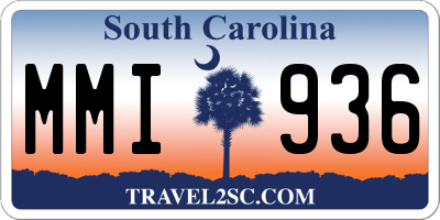 SC license plate MMI936