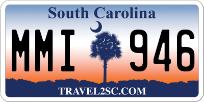 SC license plate MMI946