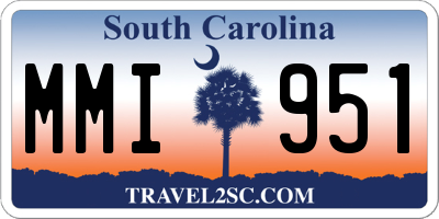 SC license plate MMI951