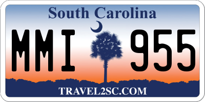 SC license plate MMI955