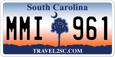 SC license plate MMI961