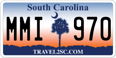 SC license plate MMI970