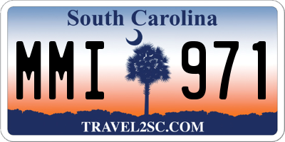 SC license plate MMI971