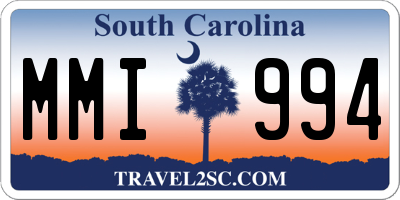 SC license plate MMI994
