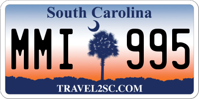 SC license plate MMI995