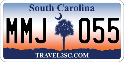 SC license plate MMJ055