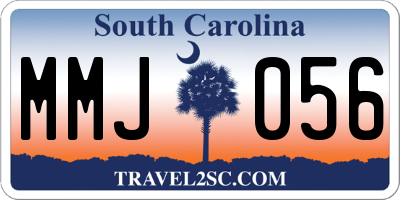 SC license plate MMJ056