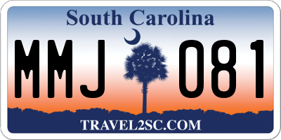 SC license plate MMJ081