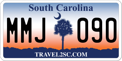 SC license plate MMJ090