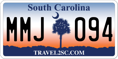 SC license plate MMJ094