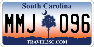 SC license plate MMJ096
