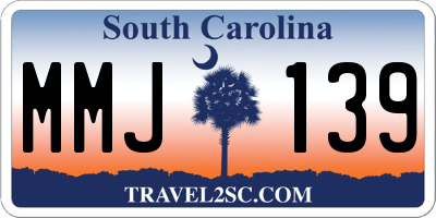 SC license plate MMJ139