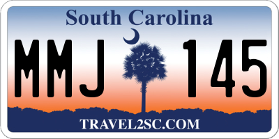 SC license plate MMJ145