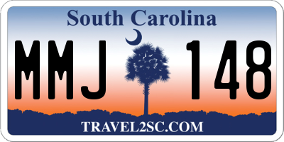 SC license plate MMJ148