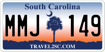 SC license plate MMJ149