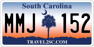 SC license plate MMJ152