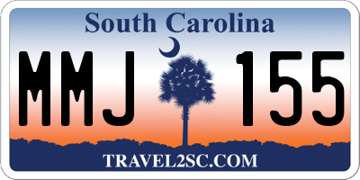 SC license plate MMJ155