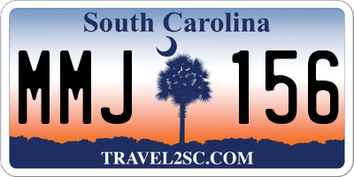 SC license plate MMJ156