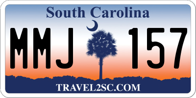 SC license plate MMJ157