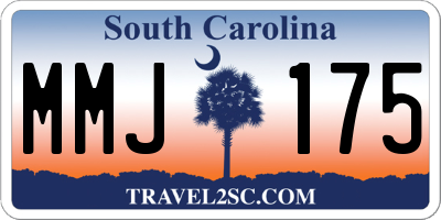 SC license plate MMJ175