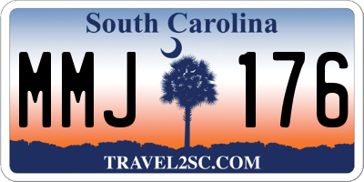 SC license plate MMJ176