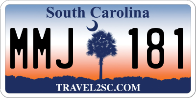 SC license plate MMJ181