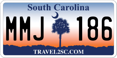 SC license plate MMJ186