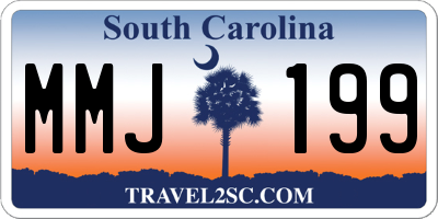 SC license plate MMJ199