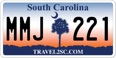 SC license plate MMJ221