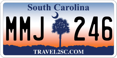 SC license plate MMJ246