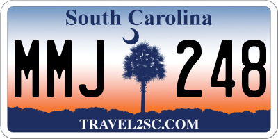 SC license plate MMJ248