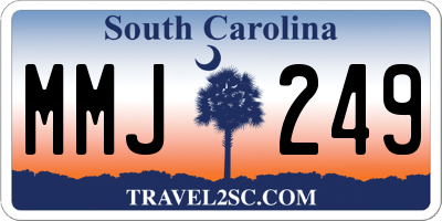 SC license plate MMJ249