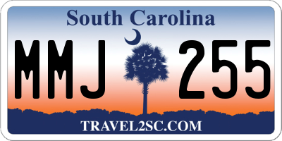 SC license plate MMJ255