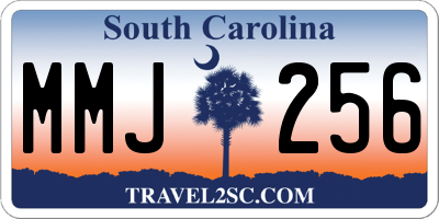 SC license plate MMJ256