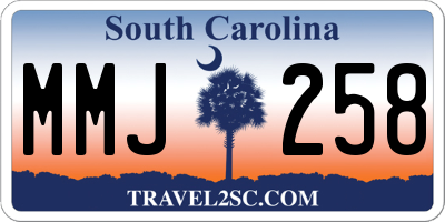 SC license plate MMJ258