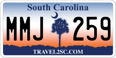 SC license plate MMJ259