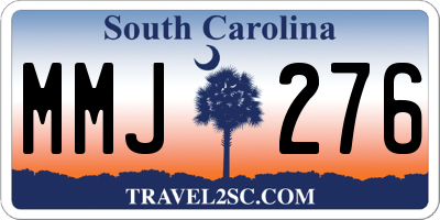 SC license plate MMJ276