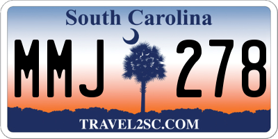 SC license plate MMJ278