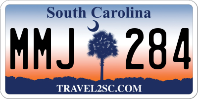SC license plate MMJ284