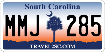 SC license plate MMJ285