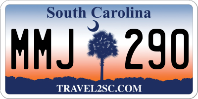 SC license plate MMJ290